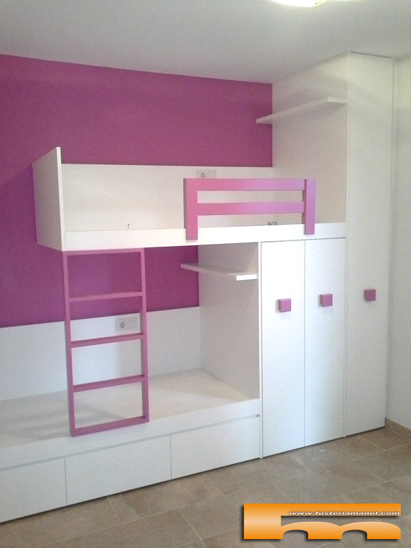 Litera Tren a medida Habitacion infantil Niñas | Arantxa | Viladecans